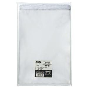 （まとめ） TANOSEE OPP袋 フタ・テープ付 B5用 195×270+40mm 1セット（500枚：100枚×5パック） 〔×2セット〕