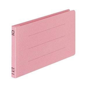 (まとめ) コクヨ 統一伝票用フラットファイル B4 1/3ヨコ 150枚収容 背幅18mm ピンク フ-V49P 1パック(10冊) 〔×5セット〕