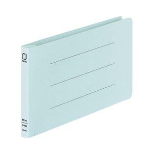 (まとめ) コクヨ 統一伝票用フラットファイル B4 1/3ヨコ 150枚収容 背幅18mm 青 フ-V49B 1パック(10冊) 〔×5セット〕