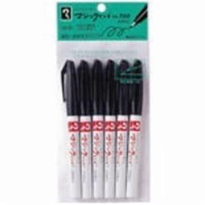 (業務用50セット) 寺西化学工業 マジックインキ M700-T1-6P 極細 黒 6本