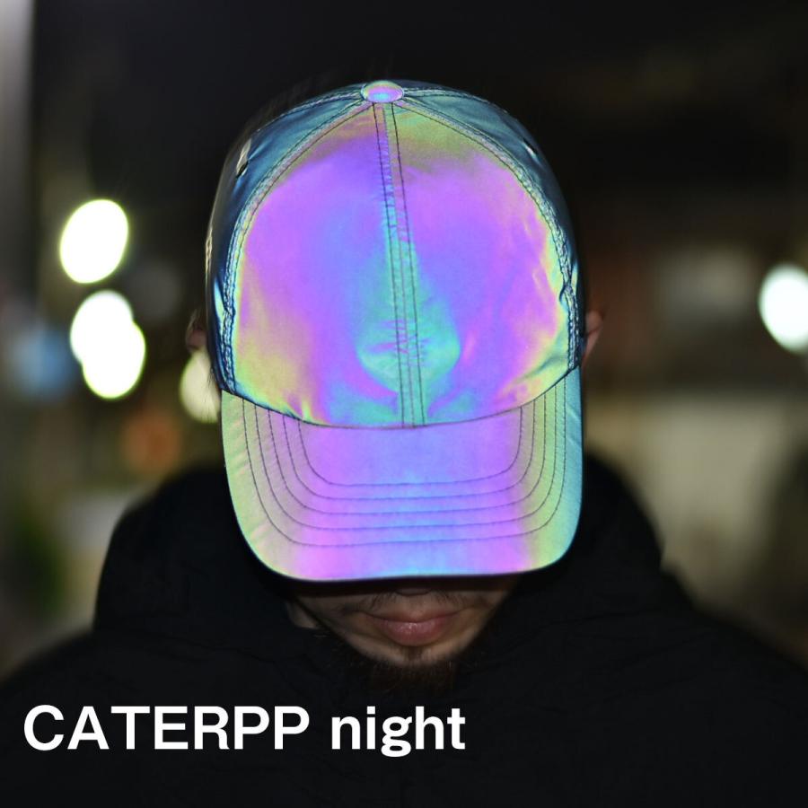 飛ばない帽子 キャップ メンズ リフレクター 再帰反射 ダンス 衣装 ストリートファッション 派手 ブラック 光る 帽子 キャタップ caterpp ストリート ブランド :ctp-night-cap:帽子専門店 Oh!osaka hat 通販 ストリートキャップ 総柄 メンズ ロゴ ダンス スケボー