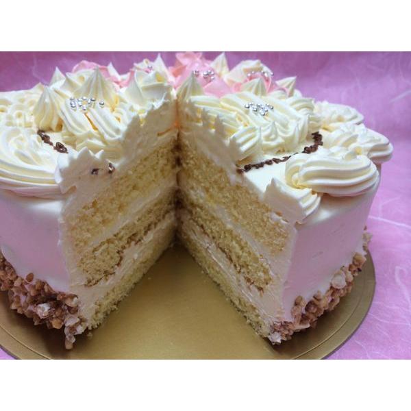 バタークリームケーキ♪6号(冷凍状態での発送) : お花茶屋 バタークリームケーキ♪6号(冷凍状態での発送) : お花茶屋