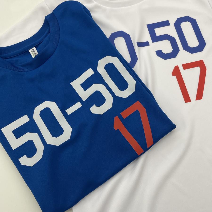 祝 50 50 ホームラン 盗塁 メジャーリーグ 非公式品 記念Tシャツ 