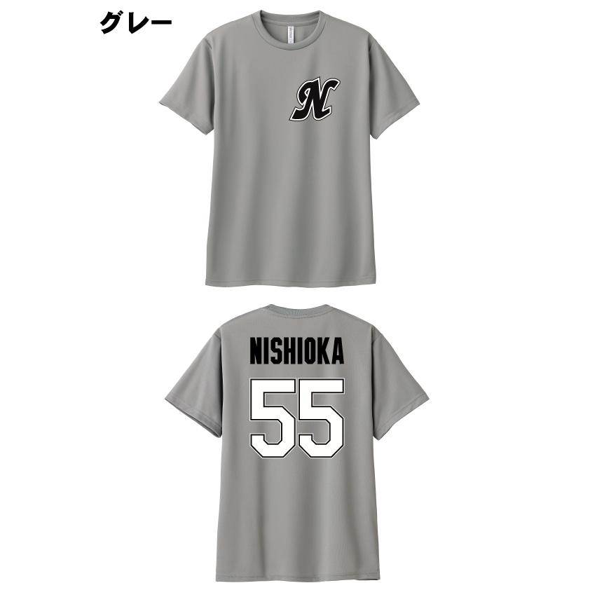 ロッテ 野球応援 吸汗速乾ドライTシャツ　背番号 名前 プリント　野球好き　プレゼント　ユニフォーム風　練習着　 千葉ロッテ　マリーンズ プロ野球｜ohana2008｜03