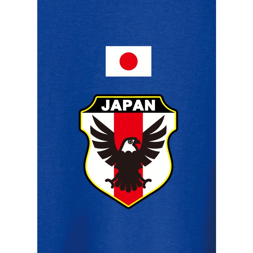 吸汗速乾ドライTシャツ　背番号 名前 プリント　コミコミ価格　サッカー　日本代表　応援Tシャツ　ワールドカップ　ユニフォーム風　背番号　ネーム　侍ブルー｜ohana2008｜06