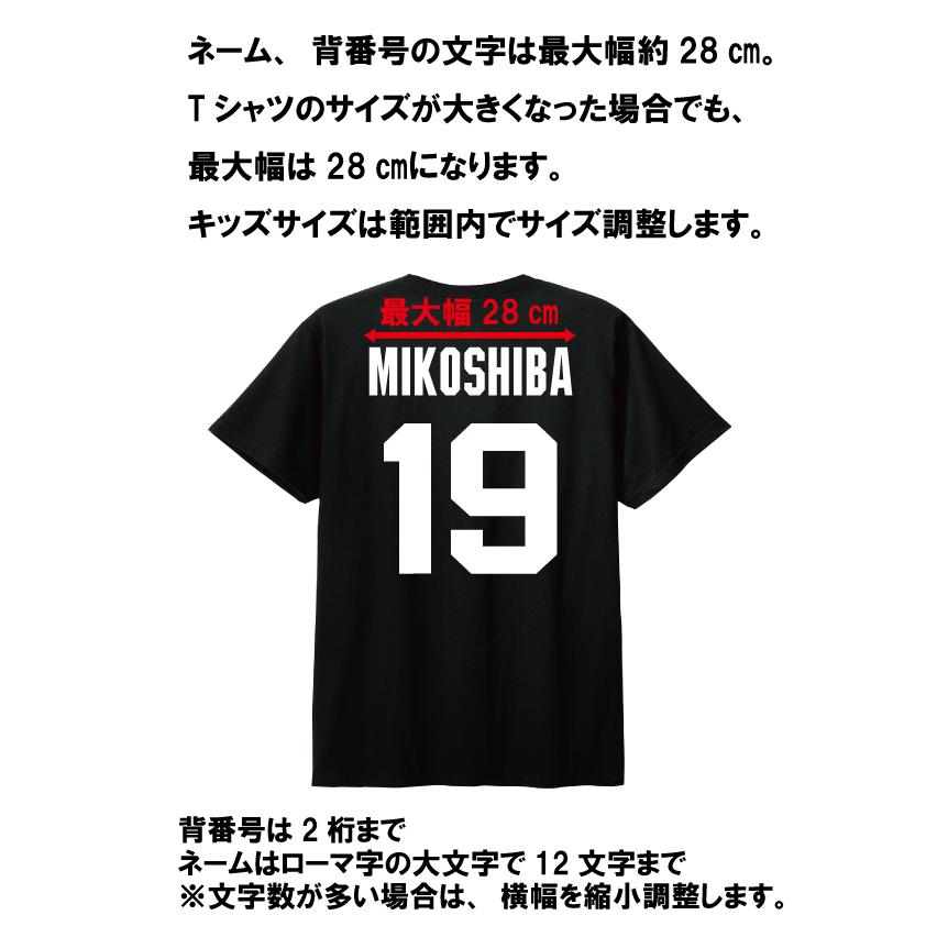 大阪 綿100% 背番号 名前 プリント コミコミ価格 野球 応援Tシャツ