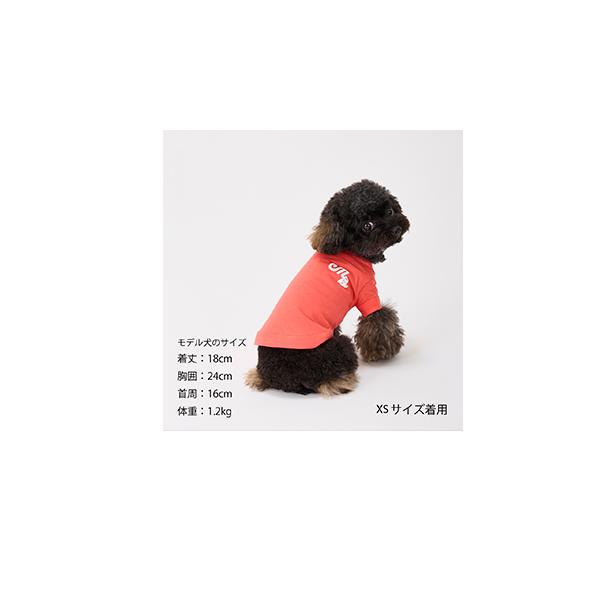 black&whiteゴルフウェア　オレンジ色 ノースリーブベスト 犬刺繍 犬 服 夏 接触冷感 マンダリンブラザーズ MANDARINE BROTHERS