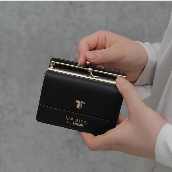 moz（モズ） VASKA by moz 財布 三つ折り がま口 レディース ブランド