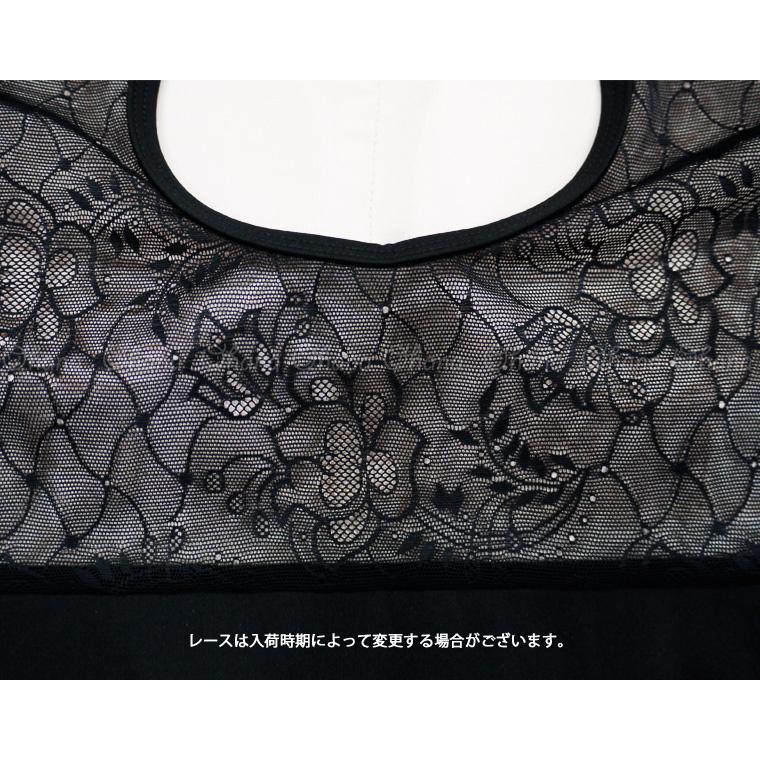 バレエレオタード ジュニアから大人用 花柄レースノースリーブ パッド