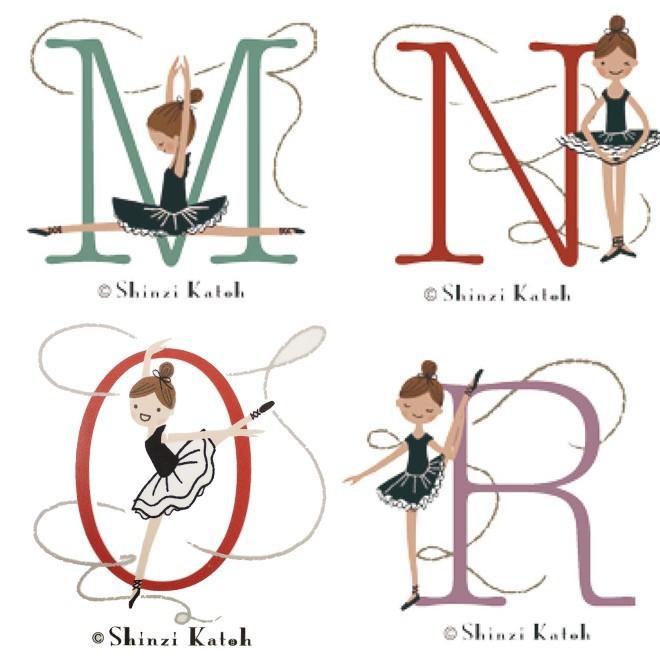 バレエ小物 Shinzi Katoh イニシャル携帯ミラー : OHANAダンスバレエ