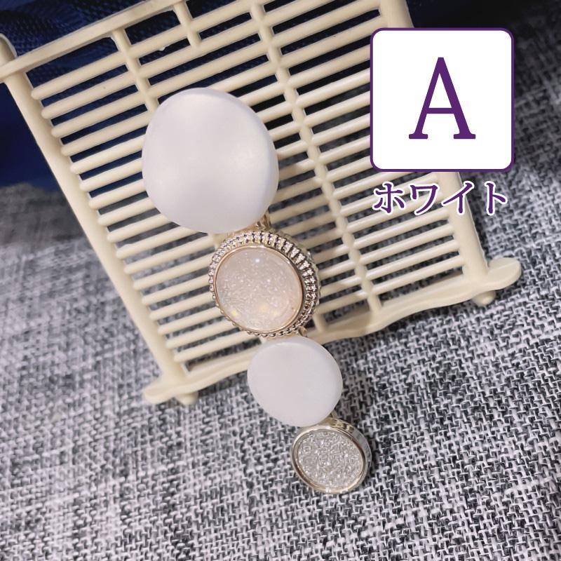 カラーストーンヘアクリップ1個 ヘアアクセサリー クリップ 髪どめ