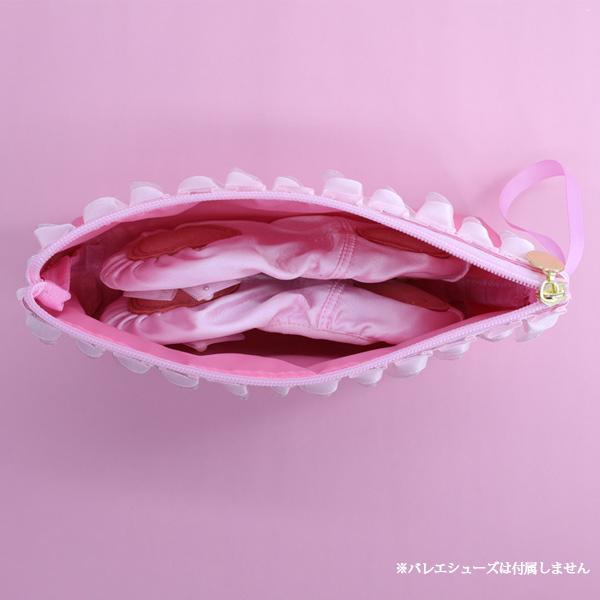 トウシューズプリントのバレエシューズケース サテン シューズ保管