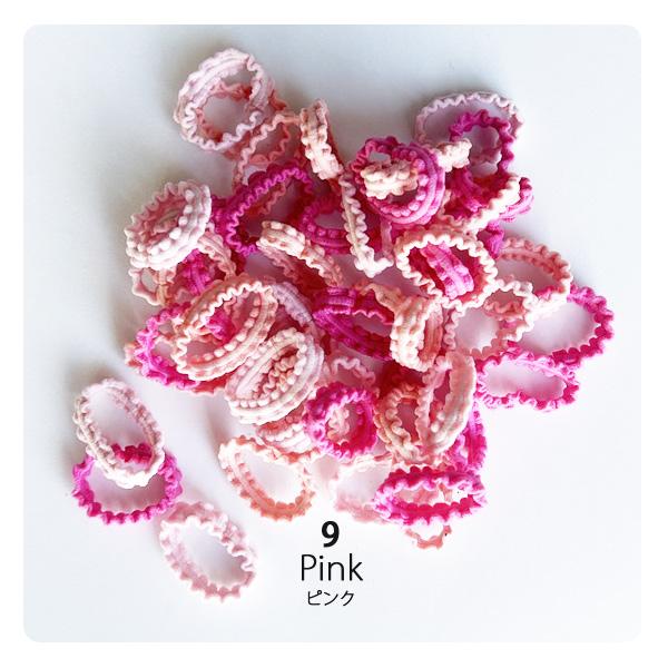 フリフリヘアゴム45本セット フリルゴム ベビー 子供 カラバリ : OHANA  