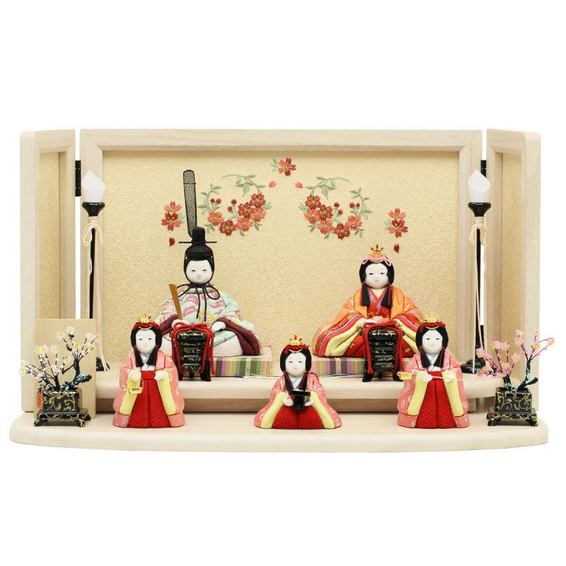 【正規品】 人形工房天祥オリジナル 雛人形 こひな 初花 誉勘商店の正絹・京都西陣織物 【XUR1863345842】(66908円)
