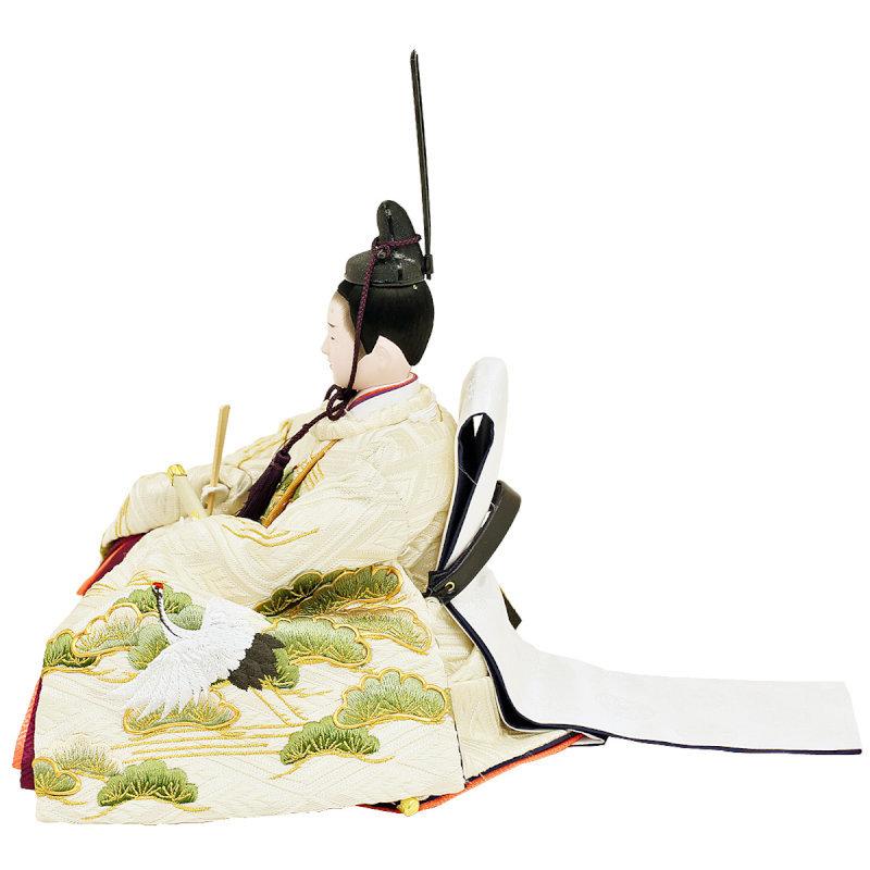 「人气商品」 雛人形 親王飾り 人形工房天祥オリジナル 衣装着ひな人形 束帯十二単 「新古今雛 大三五親王 京都西陣裂地：金駒刺繍」 【LWH2458197481】(88268円)