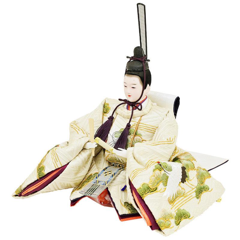 ローボード 雛人形 親王飾り 人形工房天祥オリジナル 衣装着ひな人形 束帯十二単 「新古今雛 大三五親王 京都西陣裂地：金駒刺繍」 【2250386163】(80806円)