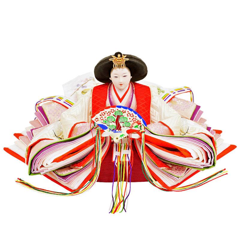 【訳あり品】 雛人形 親王飾り 人形工房天祥オリジナル 衣装着ひな人形 束帯十二単 「新古今雛 大三五親王 京都西陣裂地：金駒刺繍」 【JS2779381295】(99801円)