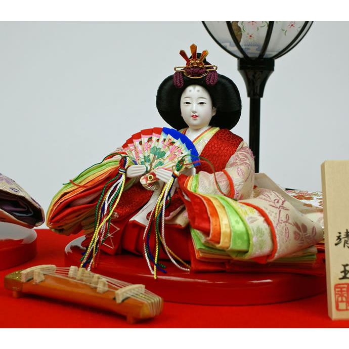 雛人形 ケース飾り ひな人形 親王飾り コンパクト 平安清玉作 衣裳着