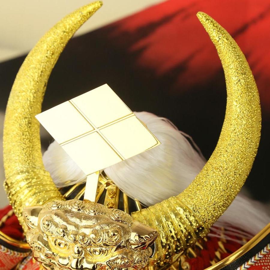 新春SALE！ 五月人形 兜飾り コンパクト 兜10号 武田信玄公之兜 10号赤印伝武田(櫃付) 赤富士屏風 初節句 お祝い 端午の節句 子供の日 【XUR1518584141】(54529円)