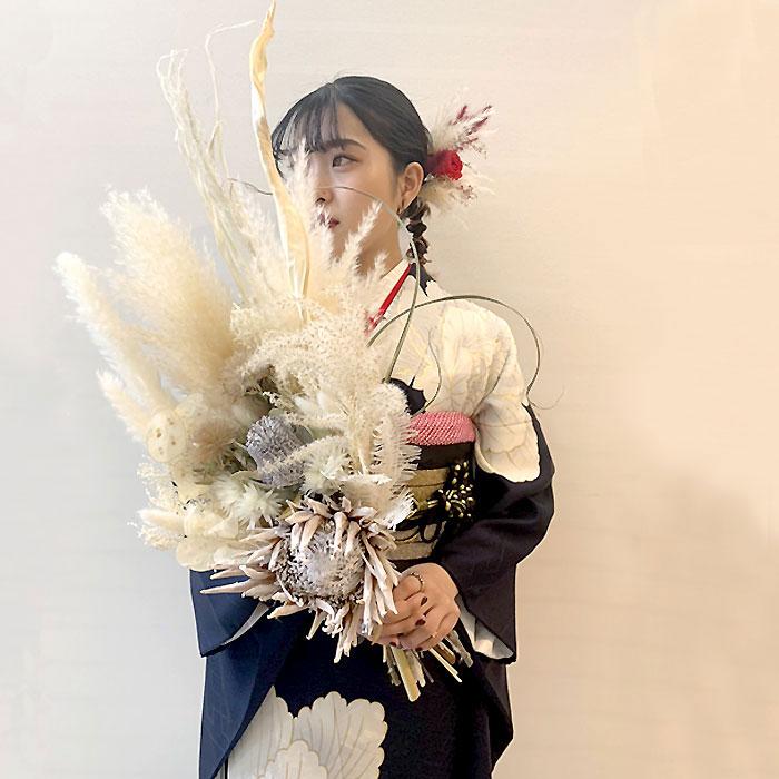 プリティ マーメイド ドライフラワー ブーケ 花束 スワッグ プレゼント