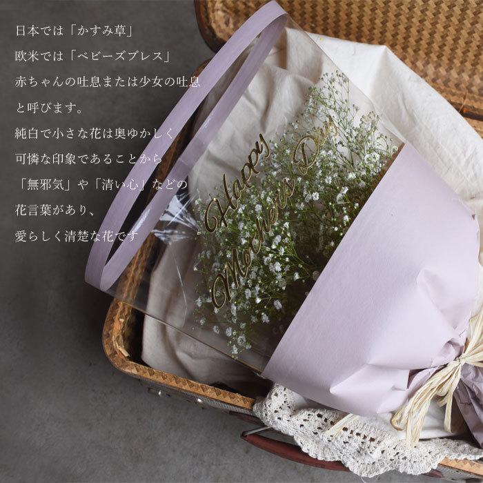 割り引き かすみ草 カスミソウ 花束 母の日限定 文字入りかすみ束 メッセージ付き 花 祝い プレゼント ギフト 生花 ドライフラワーにも 送料無料 母の日 Wantannas Go Id