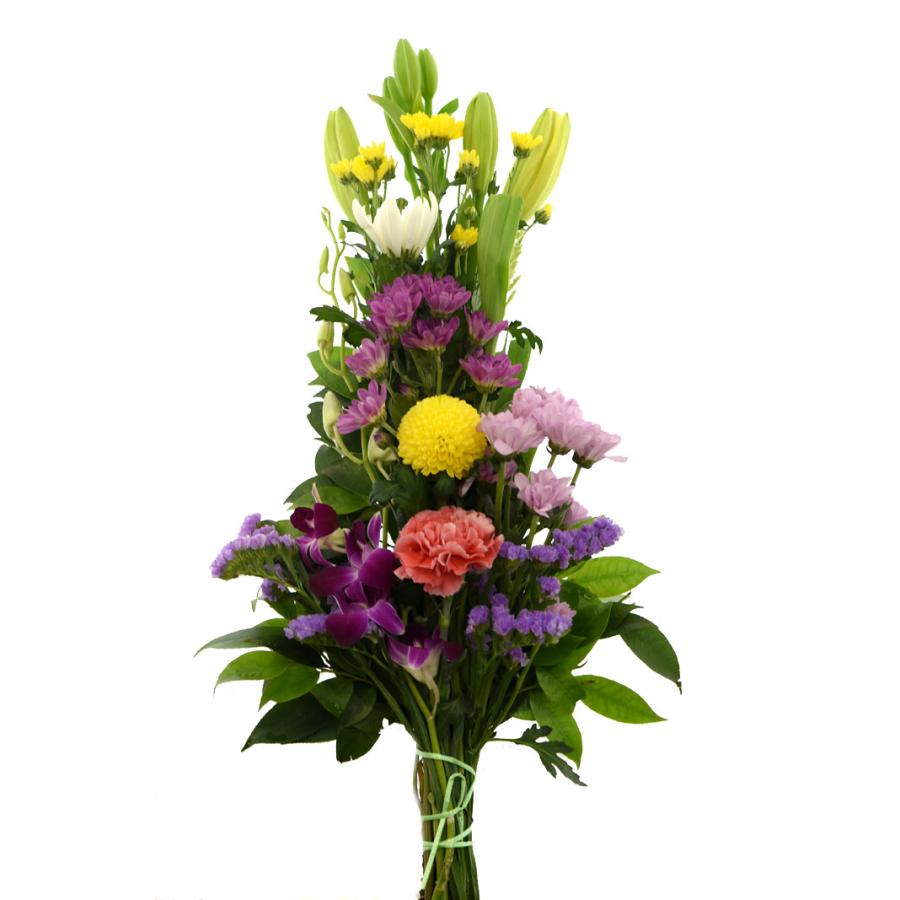 仏花 お供え花 お彼岸 お盆 お墓参り 仏壇用 50cm 白 紫 ゆり 118 仏花 お供え花 お彼岸 お盆 お墓参り 仏壇用 50cm 白 紫 ゆり 118