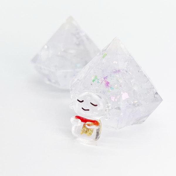 金箔入りお地蔵さん財布 と 木製お地蔵様ストラップ セットお守り