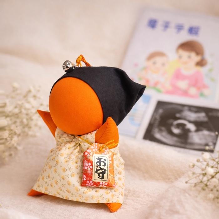 ご祈祷済み】マタニティさるぼぼ 福招鈴付き 子宝 安産 お守り 妊活 戌