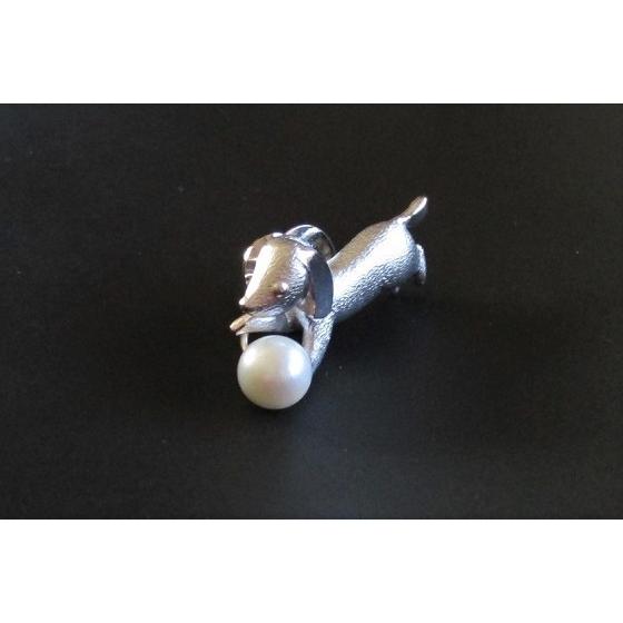 あこや 真珠 本真珠 アコヤ真珠 パール SV ダックス ピン ブローチ ホワイト 6.5-7.0mm 入学式 卒業式 フォーマル カジュアル 結婚式 パーティ_5