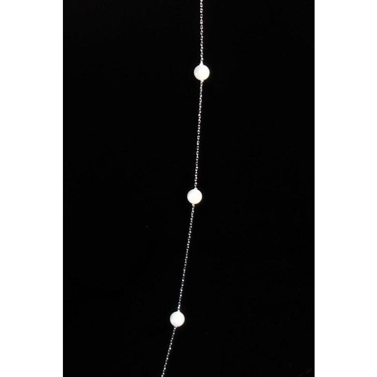 あこや 真珠 本真珠 アコヤ真珠 ベビーパール K18WG ステーション ネックレス ホワイト 4.5-5.0mm 入学式 卒業式 フォーマル カジュアル 結婚式 パーティの画像