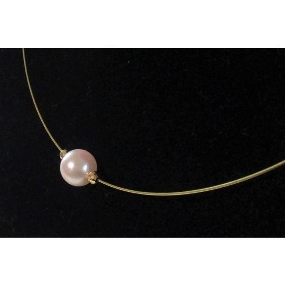 あこや 真珠 本真珠 アコヤ真珠 パール K18YG オメガ スルー 
