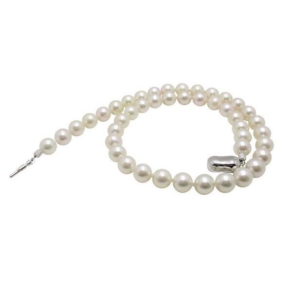 本真珠 パール ネックレス K14WG 8.5〜9mm 冠婚葬祭