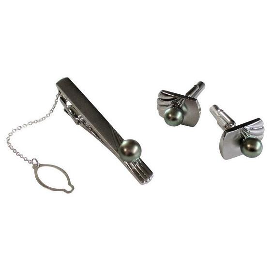 早い者勝ち　本真珠　ブラックグレー系 タイピン　パール　12㎜ 早い者勝ち本真珠ブラックグレー系 タイピンパール12㎜