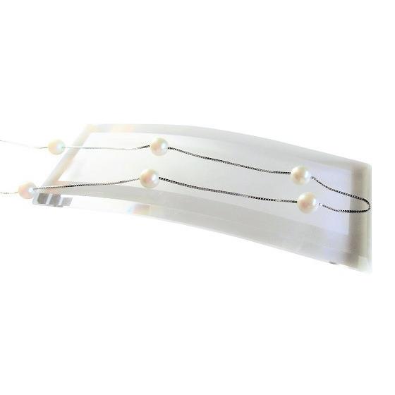 あこや 真珠 本真珠 アコヤ真珠 パール SV ステーション ネックレス  