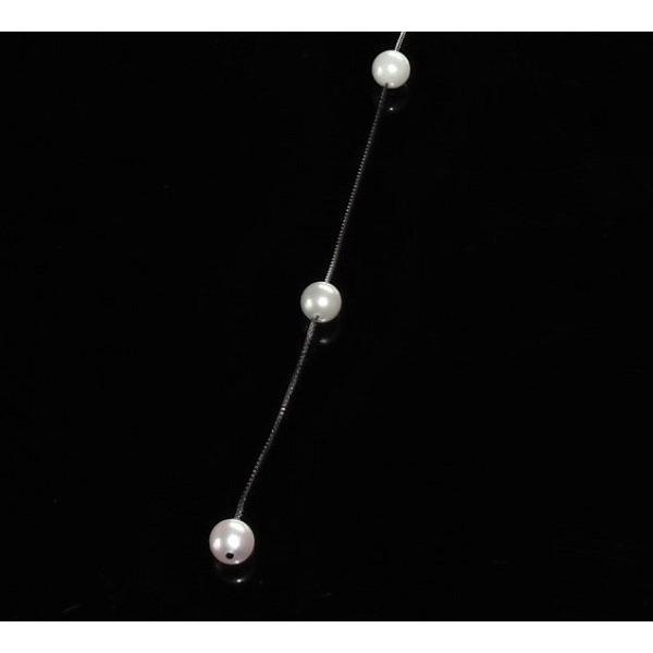 あこや 真珠 本真珠 アコヤ真珠 パール SV ステーション ネックレス  