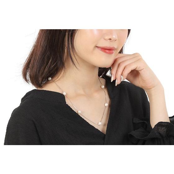 あこや 真珠 本真珠 アコヤ真珠 パール SV ステーション ネックレス  