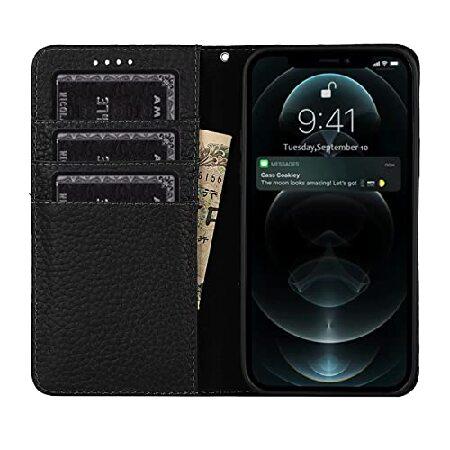 Frolan iPhone 11 財布型ケース 本革 豪華なプレミアム牛革フリップ磁気キックスタンドカードホルダーケース 落下保護 耐衝撃カバー iPhone 11(6.1イン並行輸入 3