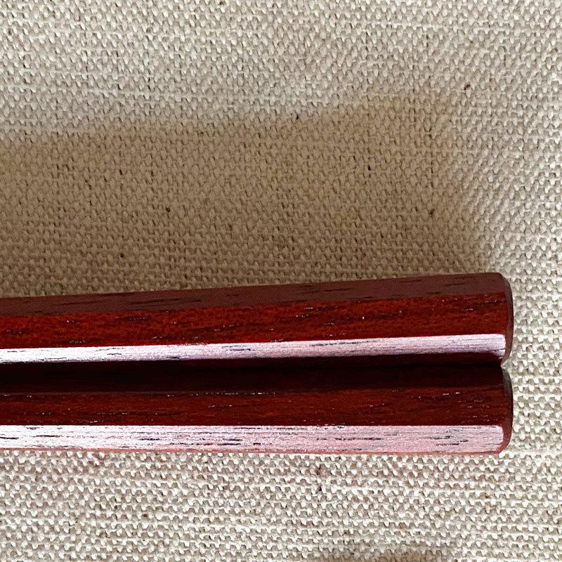 箸 おしゃれ サティーネ八角先八角 (全長22.0cm　天9.5mm) お箸 高級箸 高級八角箸女性用 つかみやすい箸 贈り物用 (鉄木の八角箸プレゼント付き)　 |  | 01