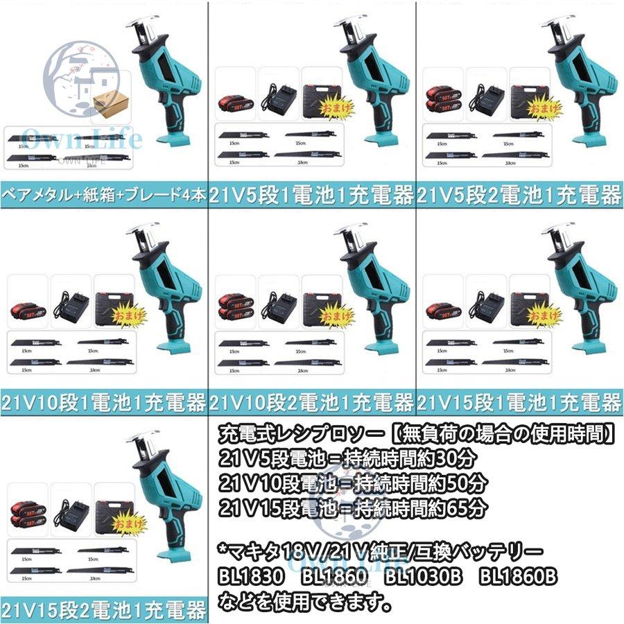 レシプロソー 充電式 電動 チェーンソー 18V 21V マキタ レシプロソー 充電式 電動 チェーンソー 18V 21V マキタ