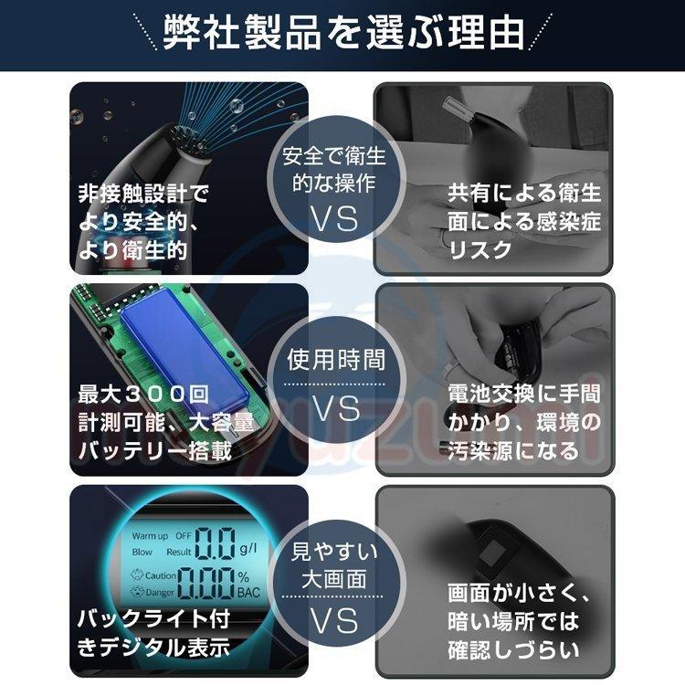 2個セット】アルコールチェッカー アルコール検知器 日本認証規格 mg/L