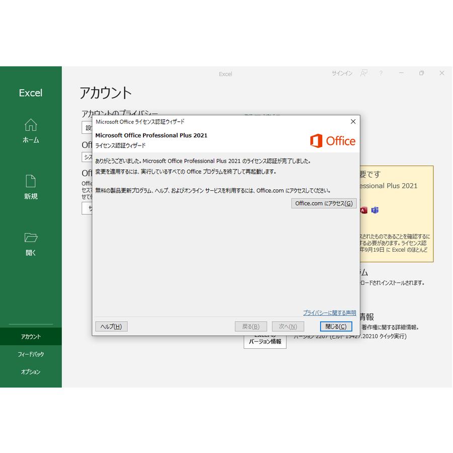 Microsoft Office 2021 Professional Plus 64bit 32bit 1PC マイクロソフト オフィス2019以降最新版 ダウンロード版 正規版 永久 Word Excel 2021 正式版|ohashistorekousiki|03