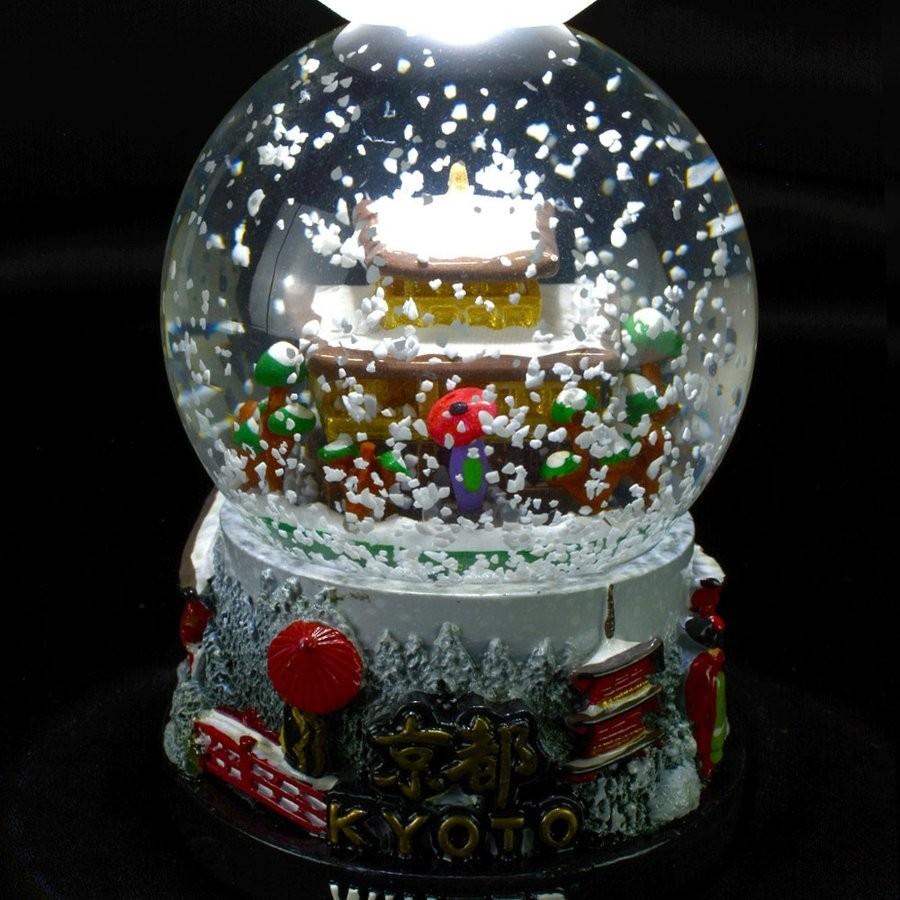 オリジナル】スノードーム 京都 冬 ライト付 お土産 旅ドーム