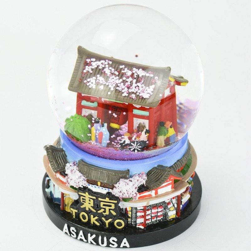 【当店限定】スノードーム オリジナル 東京 浅草 ライト付 お土産