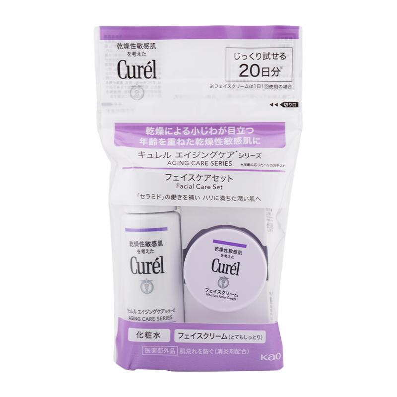 キュレル エイジングケアシリーズ フェイスクリーム 3個セット Curel キュレル エイジングケアシリーズ フェイスケアセット 化粧水