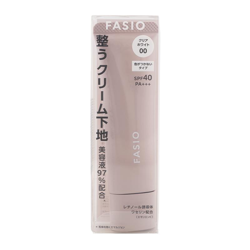 FASIO Fasio ファシオ うるおい整う クリーム下地 SPF40 PA+++ 00 クリアホワイト 30g 無香料 [ギフトラッピング ...