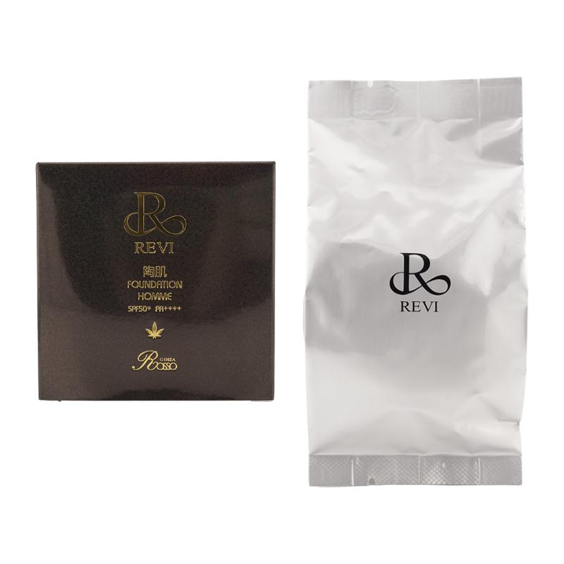 新品未開封REVI ファンデーション オム 本体1個+レフィル2個 REVI（ルヴィ） 陶肌ファンデーション オム レフィル 15g 詰め替え用