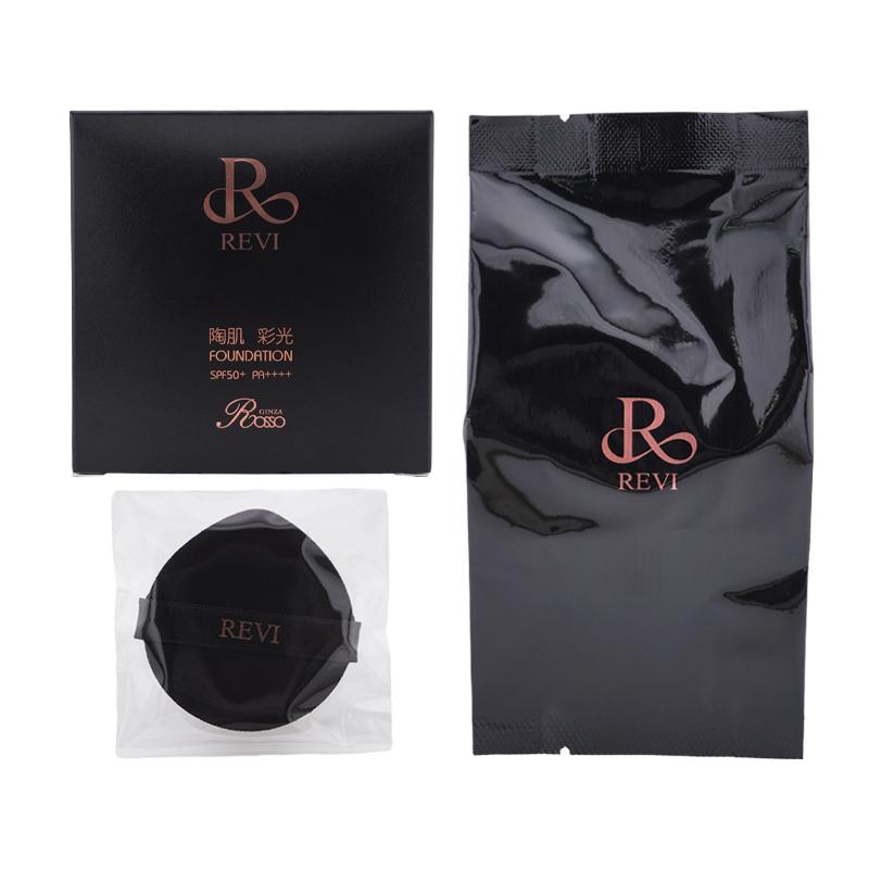 REVI ルヴィ 彩光ファンデーション 15g パフ2個つき 次回割引あり REVI（ルヴィ） 陶肌 彩光ファンデーション レフィル 15g 専用パフ2枚