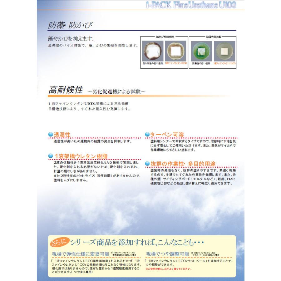 1液ファインウレタンU100 原色 艶有り 255チョコレート 3kg(約10 1液ファインウレタンU100 原色 艶有り 255チョコレート 3kg(約10