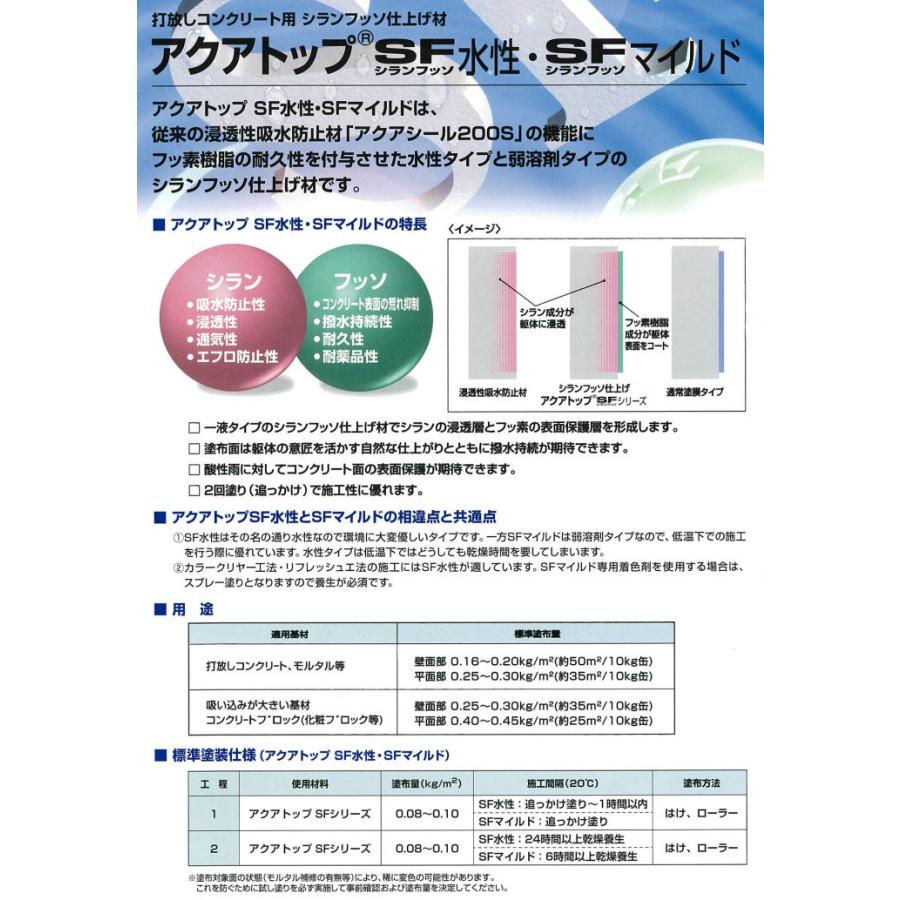 アクアトップSF水性専用着色剤 3kg アクアシール アクアシール200S
