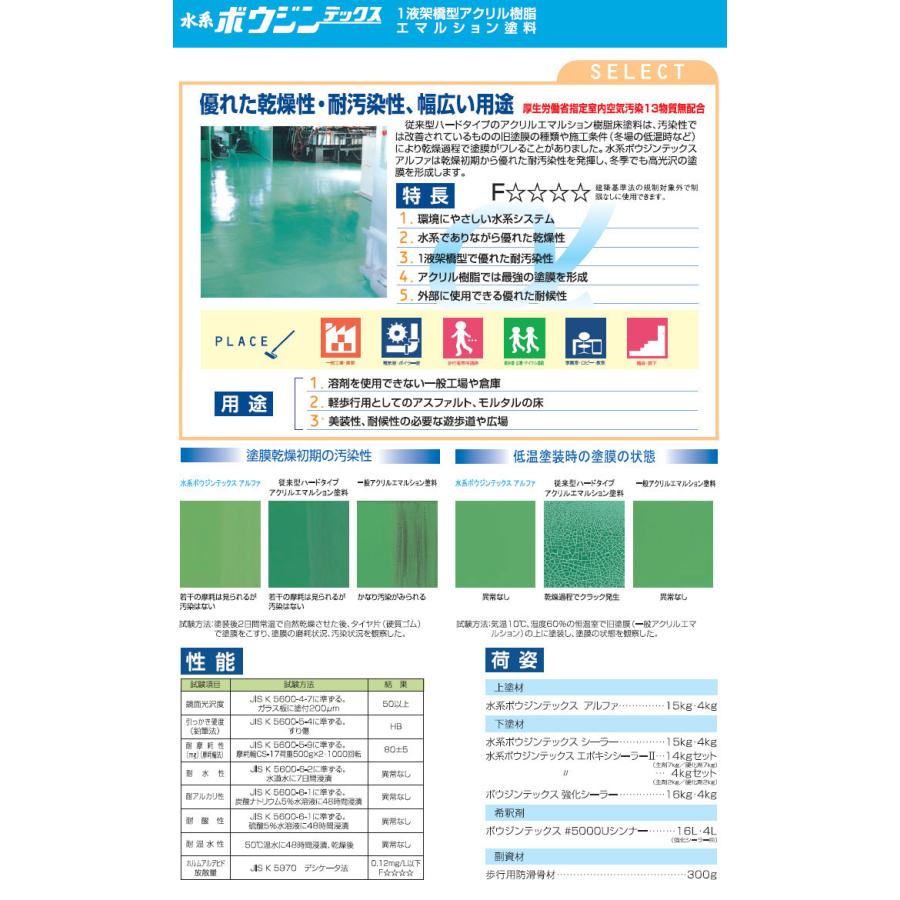 水系ボウジンテックス アルファ No.32 グレー 15kg 38〜50平米/2回塗り 値下げ 新品未開封 水系ボウジンテック アルファ No.32 グレー 15kg